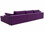 Угловой диван Пекин Long угол правый микровельвет фиолетовый