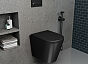 Унитаз подвесной безободковый DK Venice DT1026025, 515*355*365мм, сиденье микролифт, черный