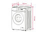 Узкая стиральная машина с инвертором и паром LEX LWM06010WIDsmall