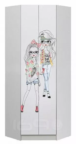 Вега ЛДСП FASHION Шкаф угловой (Белый)