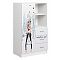 Шкаф 800x400x1300 Вега Белый/белый ЛДСП