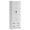 Вега NEW Шкаф (Белый глянец холодный, белый)