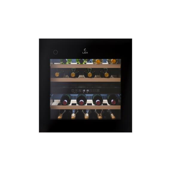 Винный шкаф встраиваемый LEX LWD6036BL DUAL ZONE PP