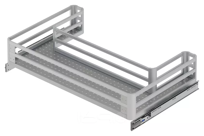 Выдвижная корзина под мойку Aluminium, 800 мм