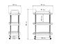 Журнальный стол Case 56х35х82 white