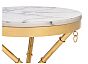 Журнальный стол Monika 50х55 marble / gold
