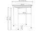 Журнальный стол Tray 47х51 black
