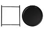 Журнальный стол Tray 47х51 black