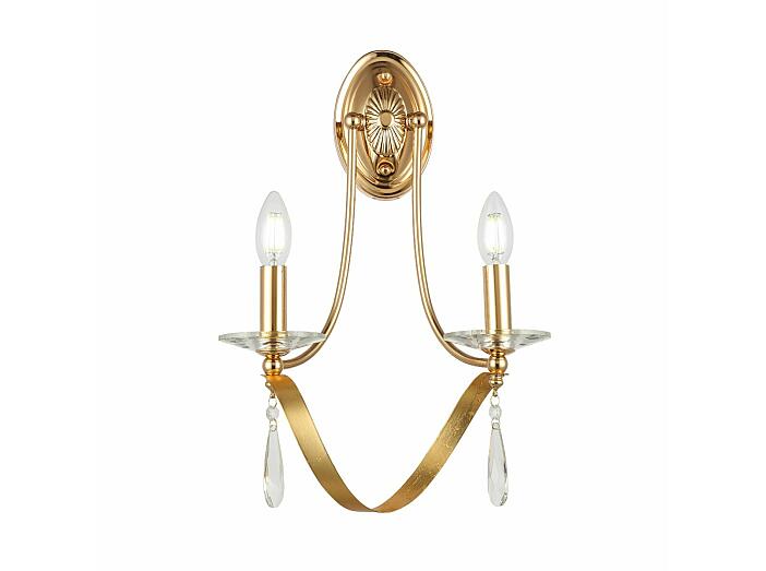 SLE120211-02 Светильник настенный Французское золото E14 2*40W из коллекции «Filatta»