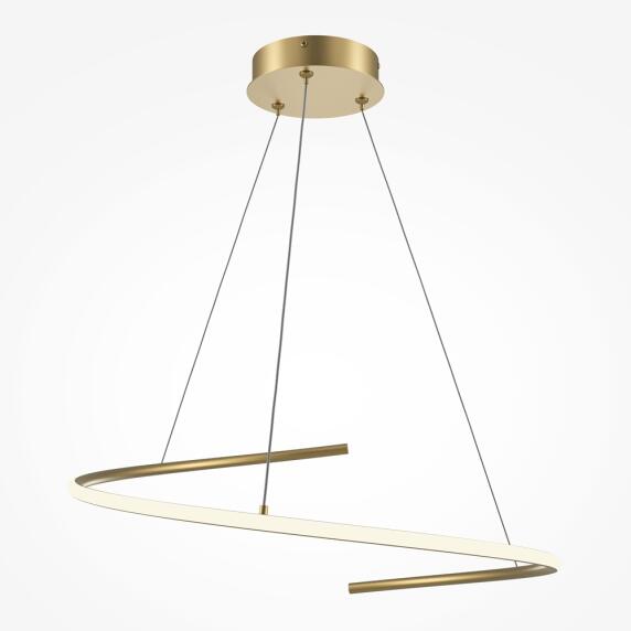 Подвесной светильник Curve, латунь, 31 Вт