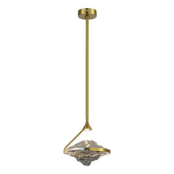Светильник подвесной ST-Luce Латунь/Дымчато-Серый LED 1*19W 3000K