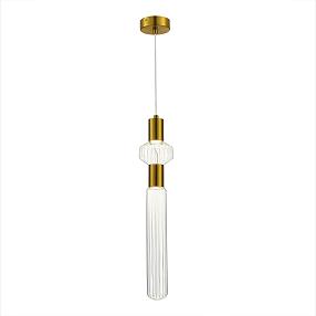 Светильник подвесной ST-Luce Латунь/Золотой, Прозрачный LED 2*3W 3000K