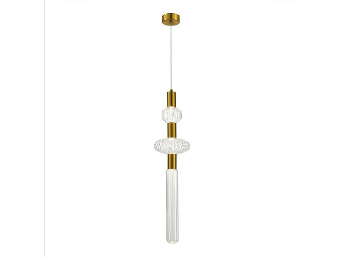 Светильник подвесной ST-Luce Латунь/Золотой, Прозрачный LED 3*3W 3000K стиля модерн