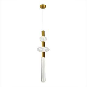 Светильник подвесной ST-Luce Латунь/Золотой, Прозрачный LED 3*3W 3000K