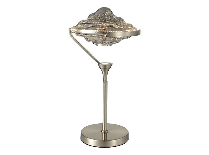 Прикроватная лампа ST-Luce Никель/Дымчато-Серый LED 1*19W 3000K из коллекции «Amara»