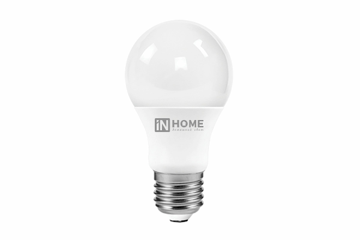 Лампа светодиодная LED-A60-VC 10Вт 230В Е27 4000К 900Лм IN HOME