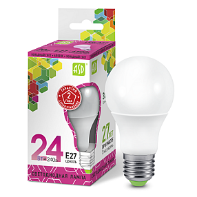 Лампа светодиодная LED-A65-standard 24Вт 230В Е27 6500К 2160Лм ASD