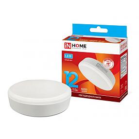Лампа светодиодная LED-GX53-VC 12Вт 230В 4000К 1080Лм IN HOME