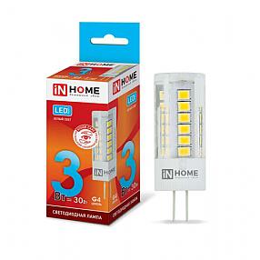 Лампа светодиодная LED-JC-VC 3Вт 12В G4 4000К 260Лм IN HOME