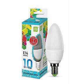 Лампа светодиодная LED-СВЕЧА-standard 10Вт 230В Е14 4000К 900Лм ASD