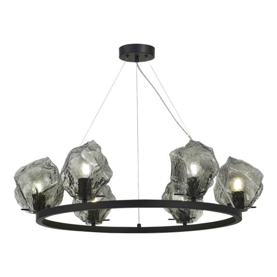 Люстра подвесная ST-Luce Черный/Серо-зеленый E14 6*40W