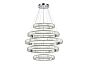Люстра подвесная ST-Luce Хром/Прозрачный LED 1*255W 4000K