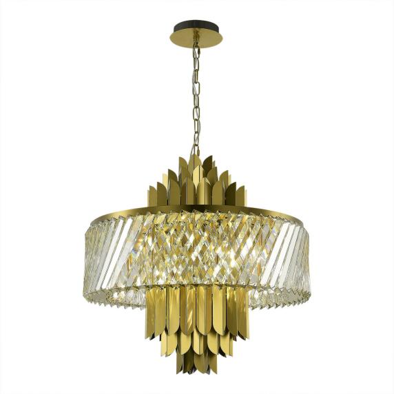 Люстра подвесная ST-Luce Латунь/Прозрачный E14 9*40W