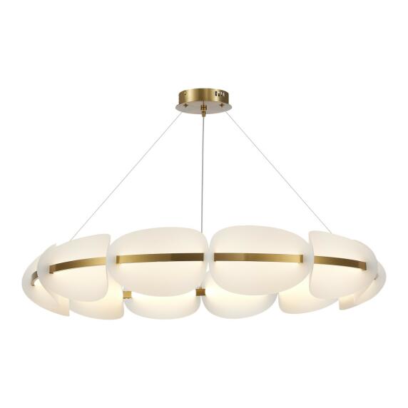Люстра подвесная ST-Luce Золотистый/Белый LED 1*65W 3000K