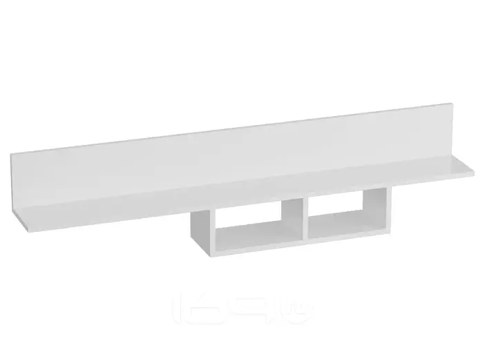 Полка "Кёльн" 1380 Белый Аляска / Белый глянец