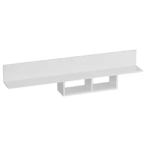 Полка "Кёльн" 1380 Белый Аляска / Белый глянец