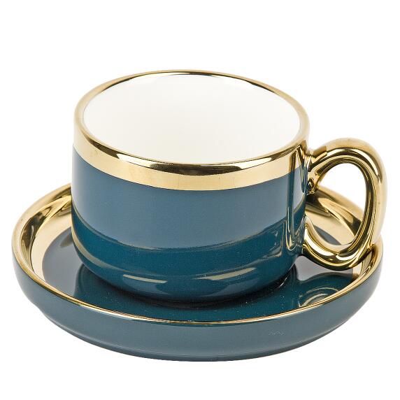 Чашка с блюдцем "Royal line Emerald" 200 мл