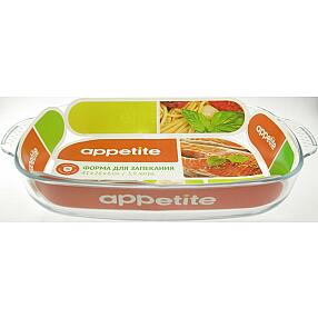 Форма стекл прям 41х26х6см/3,9л с руч ТМ Appetite