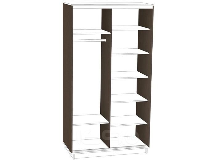 Комплект боковых элементов шкафа-купе D2/D3 Чёрное дерево 2200*600