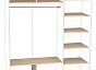 Комплект внутренних элементов шкафа-купе D3 Дуб молочный 1800*600