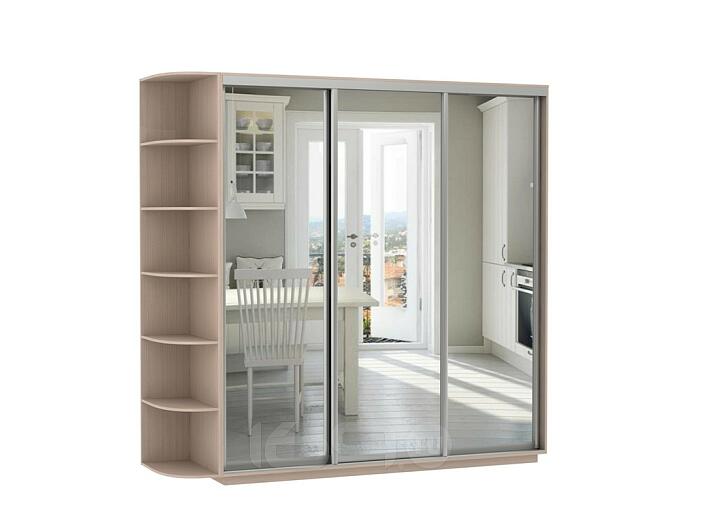 Шкаф-купе D3-08 Дуб молочный глубиной 600 мм