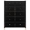 Комод Leset Нирита/Хайди, 10 ящиков, Черный