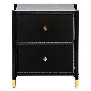 Комод Leset Нирита/Хайди, 2 ящика, Чёрный