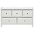 Комод Leset Нирита/Хайди широкий 5 ящиков, Белый