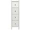 Комод Leset Нирита/Хайди узкий 4 ящика Белый