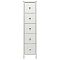 Комод Leset Нирита/Хайди узкий 5 ящиков Белый
