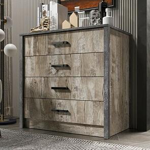 Прихожая Амели Комод (Дуб Юкон, Бетон темный)