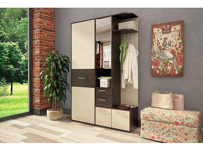 Прихожая Диана СТЛ.279.01 Венге/Дуб молочный