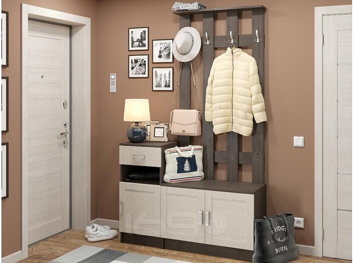 Прихожая Лофт-01 Cappuccino Veralinga-Венге 