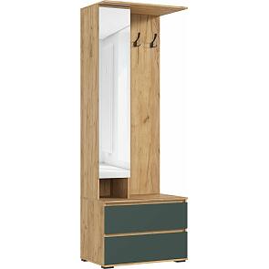 Прихожая Норд (Изумрудный (КРОМКА ИЗУМРУД), Дуб Крафт (КРОМКА ДУБ КРАФТ))