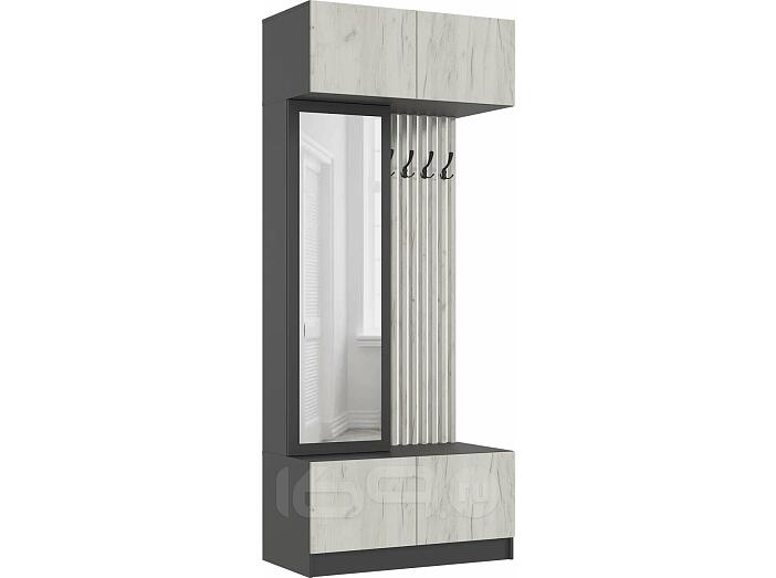 Прихожая Роджина (Дуб Крафт Белый, Графит)