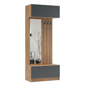 Прихожая Роджина (Графит, Дуб крафт)