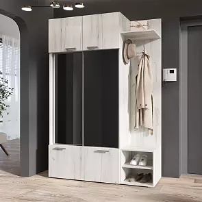 Прихожая Стелла (Дуб Крафт Белый)