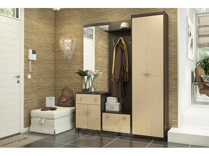 Прихожая Шейла Дуб беленый/Венге цаво