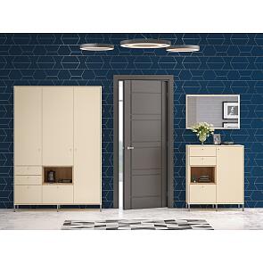 Прихожая Кейптаун-02 Гикори Рокфорд натуральный/Песочный