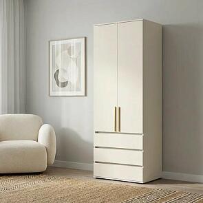 Норд Шкаф 2-х ств.(800) с ящиками (золото) (Кашемир, Кашемир)